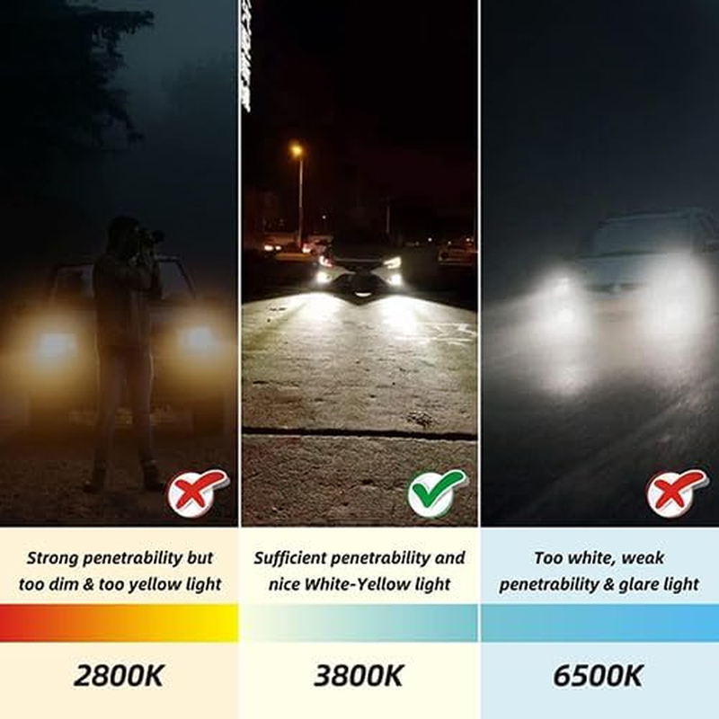 H7 3800K 55W 12V Halogen Headlight, Car Super White Light Lamp Bulbs, Car Headlight Fog Light Lamp Replacement, Pack of 2 (H7) - 9005 image number 3