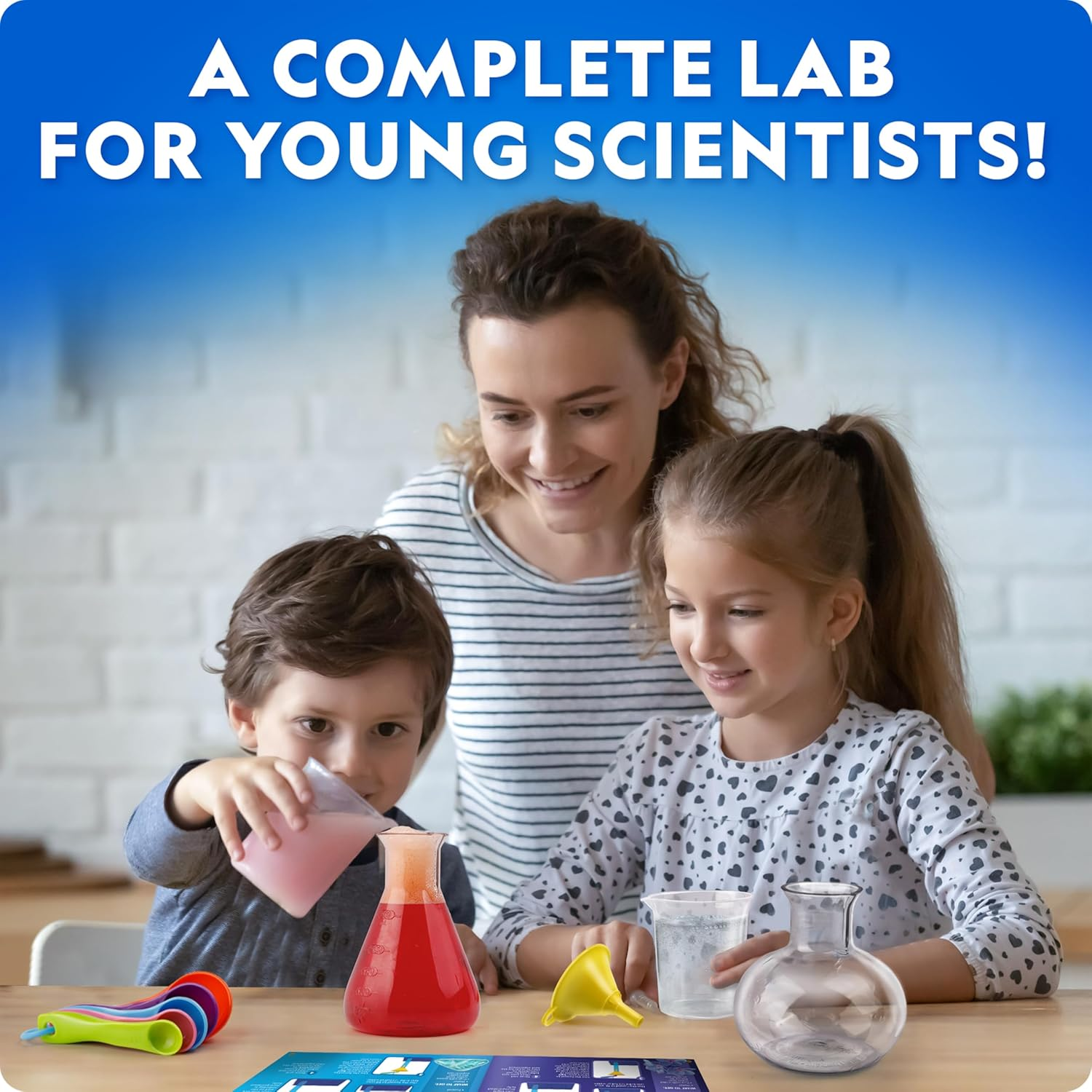National Geographic Kids Junior Chemistry Set - Full Early Learning Lab Kit with 50 Science Experiments for Kids & 20+ Lab Tools, Chemistry Set image number 6