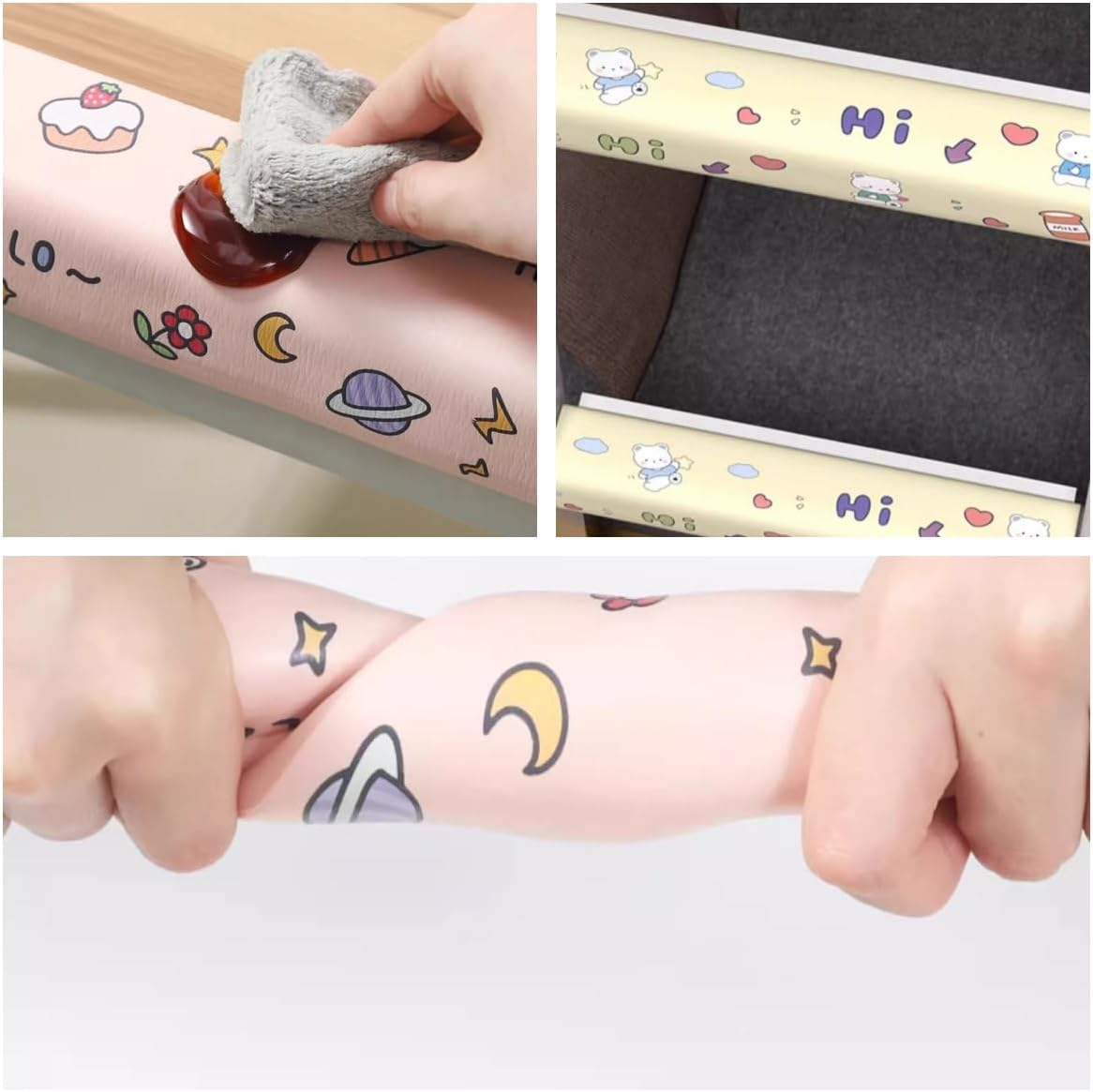 Baby-Proof Edge Protector with High-Density Foam, Shock-Absorbent Corner Guards, Strong Adhesive, Safe for Kids and Furniture, Cartoon Pattern Design 2M. image number 1