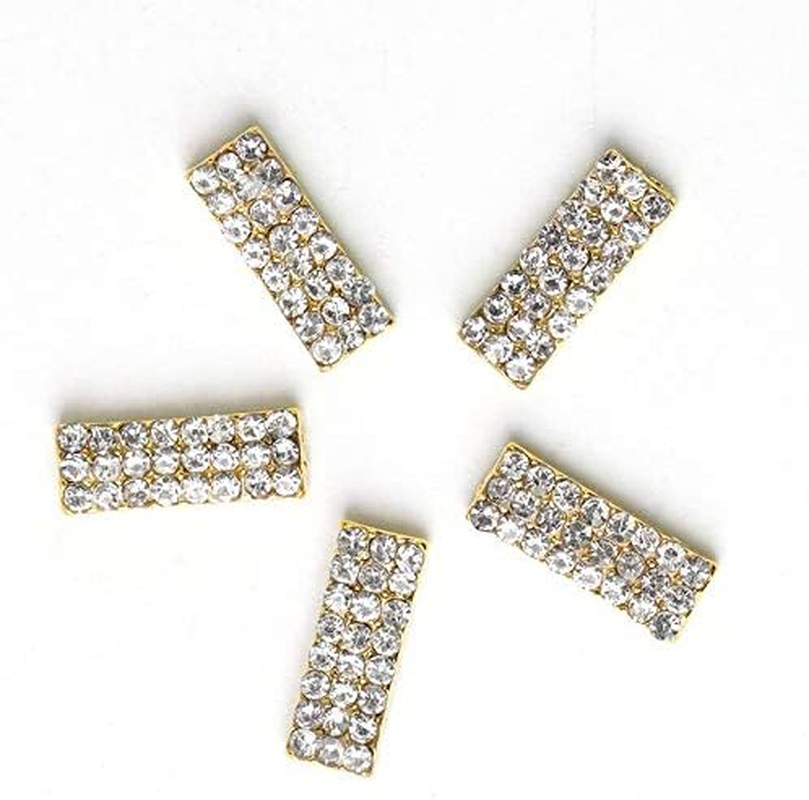 HANGQINGHENG 10 Nail Rhinestone Accessories Alloy 3D Nail Decorations image number 4