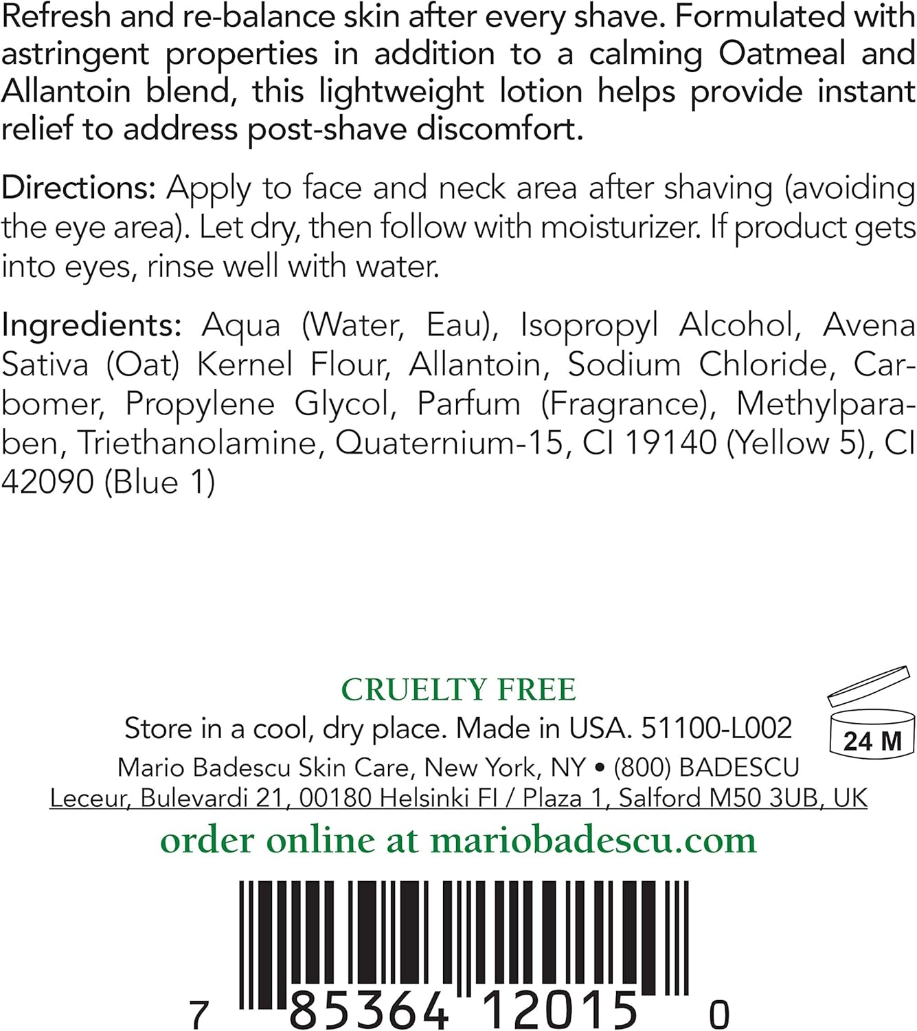 Mario Badescu Protein after Shave Lotion 118Ml/4Oz