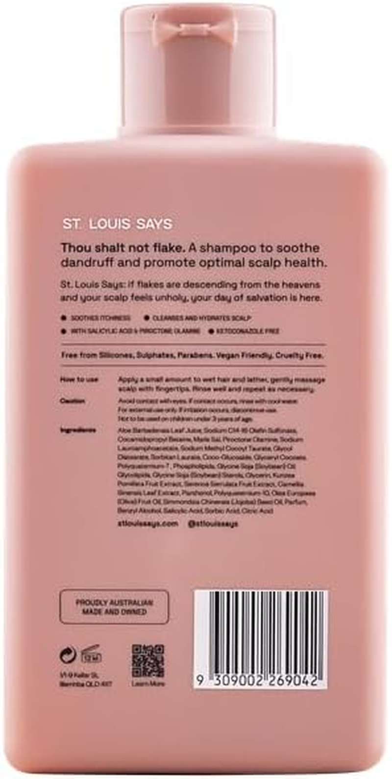 Scalp Salvation Anti-Dandruff Shampoo &ndash; Soothing Shampoo for Dandruff & Dry Scalp Relief &ndash; Fights Flakes, Itchiness & Oil Build-Up &ndash; Infused with Salicylic Acid, Piroctone Olamine, Aloe Vera & Panthenol image number 2