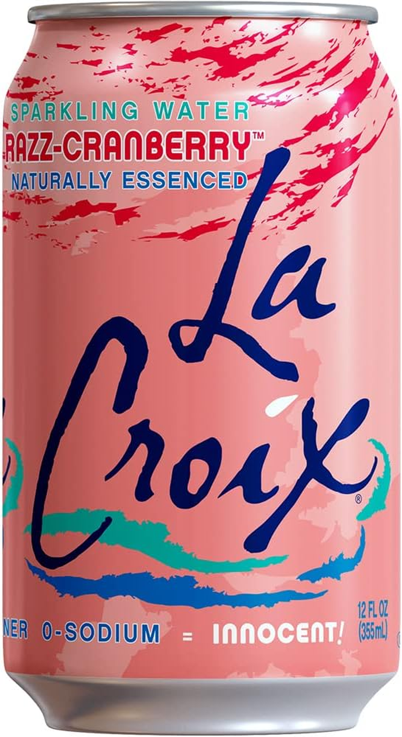 Lacroix Sparkling Water, Cran-Raspberry, 12 Fl Oz (Pack of 8), Naturally Essenced, 0 Calories, 0 Sweeteners, 0 Sodium image number 2