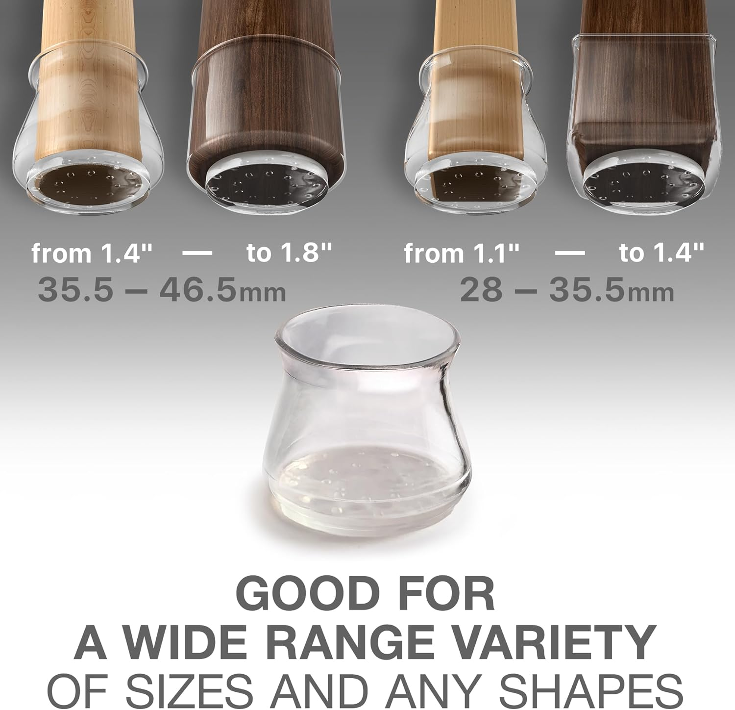 Silicone Chair Leg Floor Protectors with Non-Slip Furniture Pads X-Protector 16 PCS - Anti-Slip Chair Leg Covers - Non-Skid Furniture Leg Caps - Chair Leg Socks - Furniture Pads for Hardwood Floors! image number 1