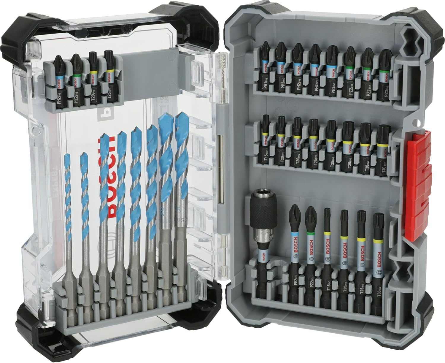Bosch 35X PRO Impact Mixed Set, 35-Piece (For Concrete, Soft Tiles, 200 X 107 Mm, Professional Accessories Screwdriver, Screwdriver) image number 2