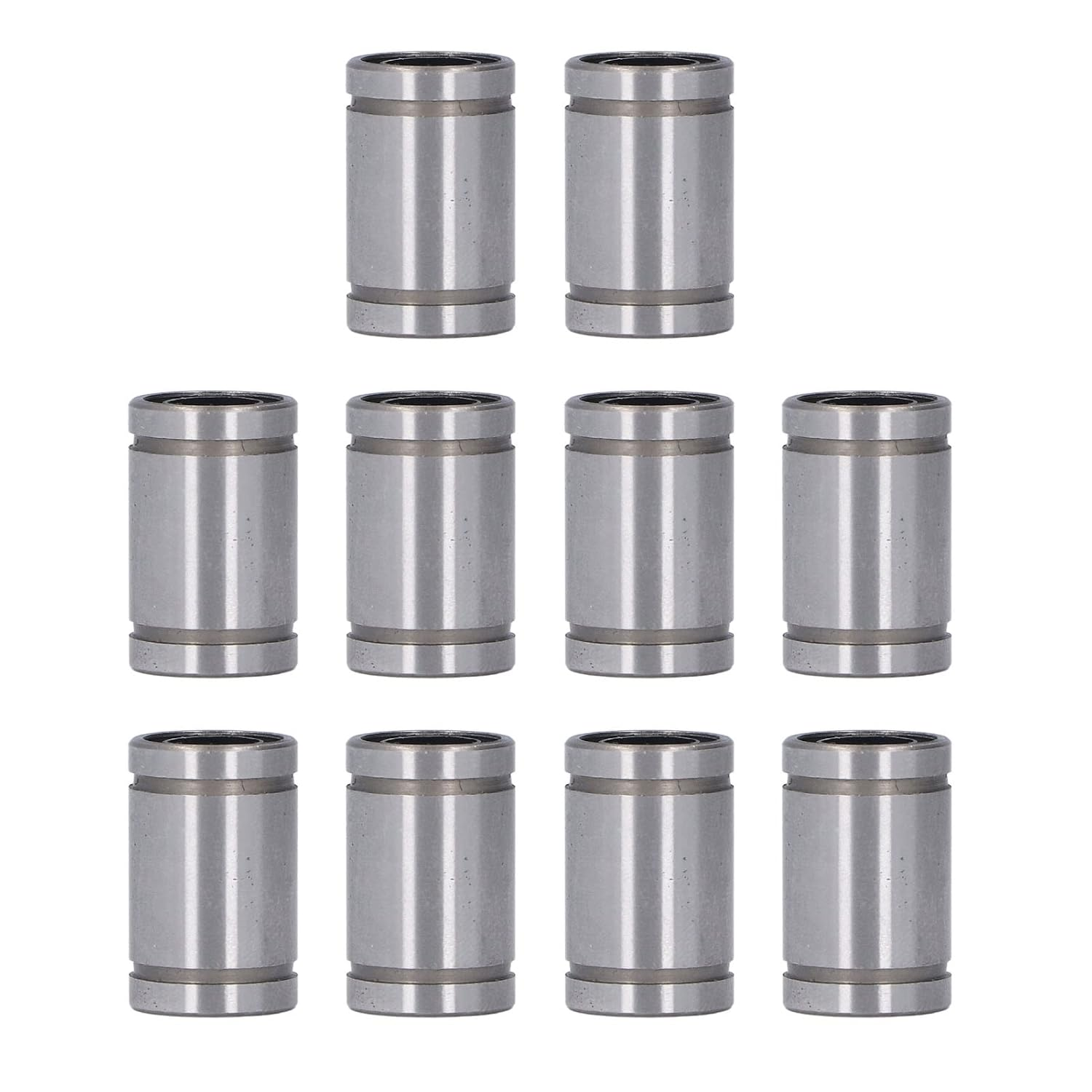 10Pcs Linear Motion Bearing Linear Ball Bearings Cylinder Optical Axes Slider Test Frame Spare ID 8Mm OD 15Mm LM8UU for 3D Printers, Numerical Control, Slides image number 1