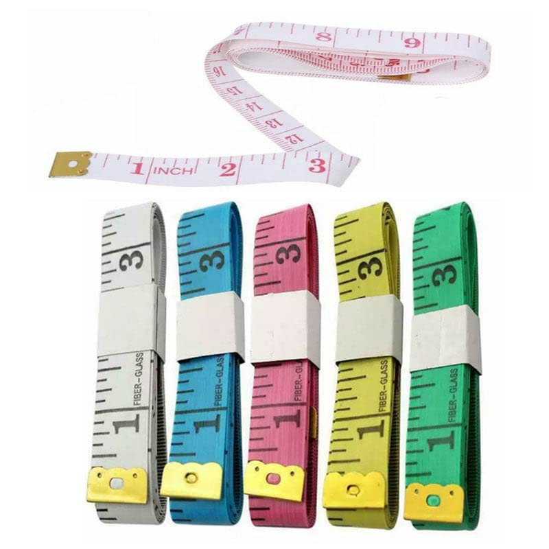 AIMALL 6/12X Body Measuring Ruler Sewing Cloth Tailor Tape Measure Soft Flat 60Inch1.5M, Dual-Sided, Large Print, Flexible, Metal Ends image number 3