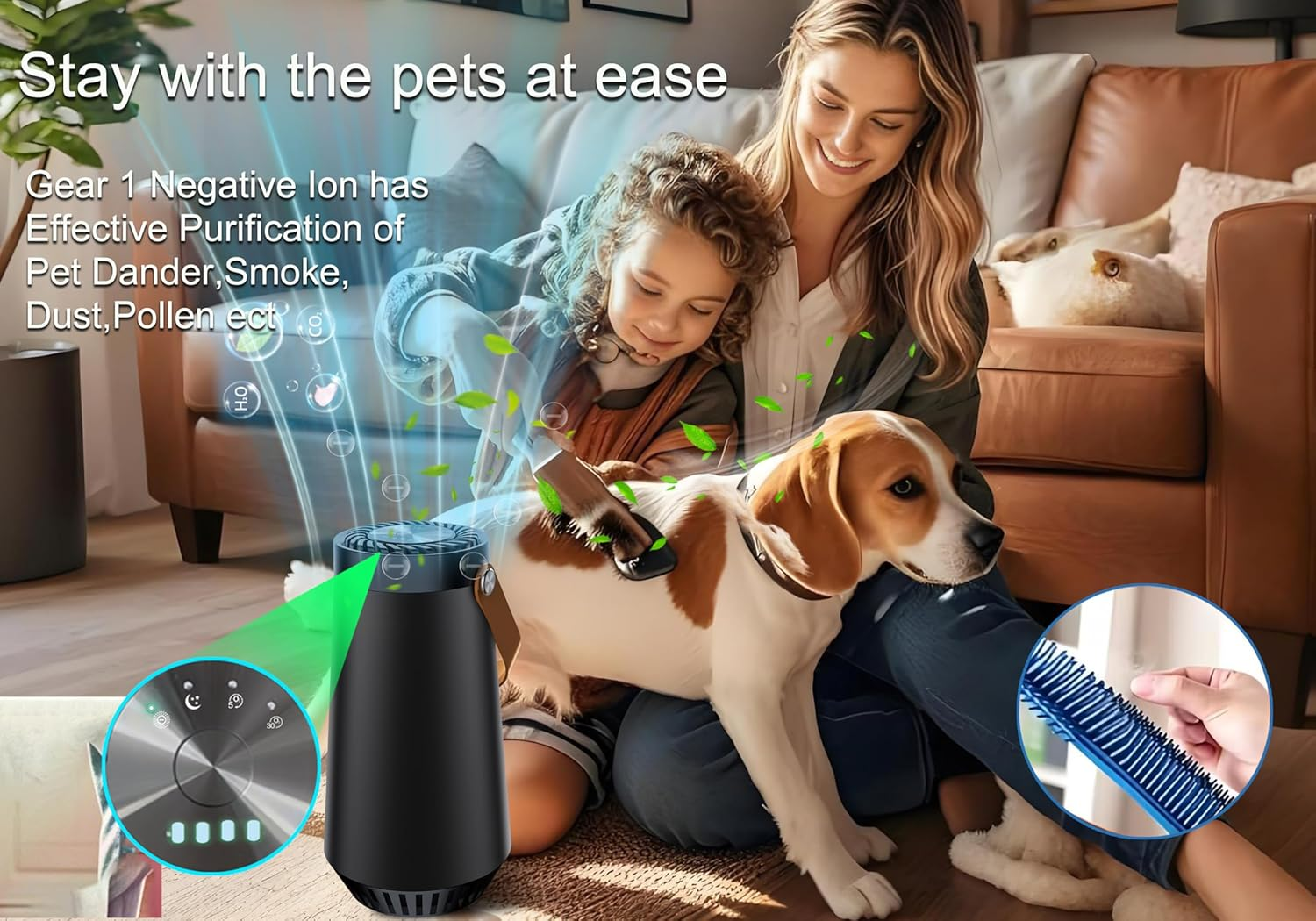 Car Air Purifier, Ozone Generator and Negative Ion 2-In-1 Machine for Home,Bedroom to Remove Odor,Smoke Smell,Dust, Pet Dander, Room Deodoriser, No Hepa Filter,Mini Portable Size, image number 1