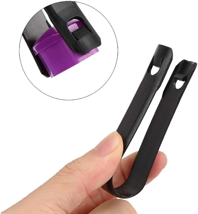 Qitindasen Pack of 20 17 Mm Car Wheel Nut Covers, Universal Tyre Nut Caps, Hexagonal Car Hub Screw Cover with Removal Tool (Purple) image number 1