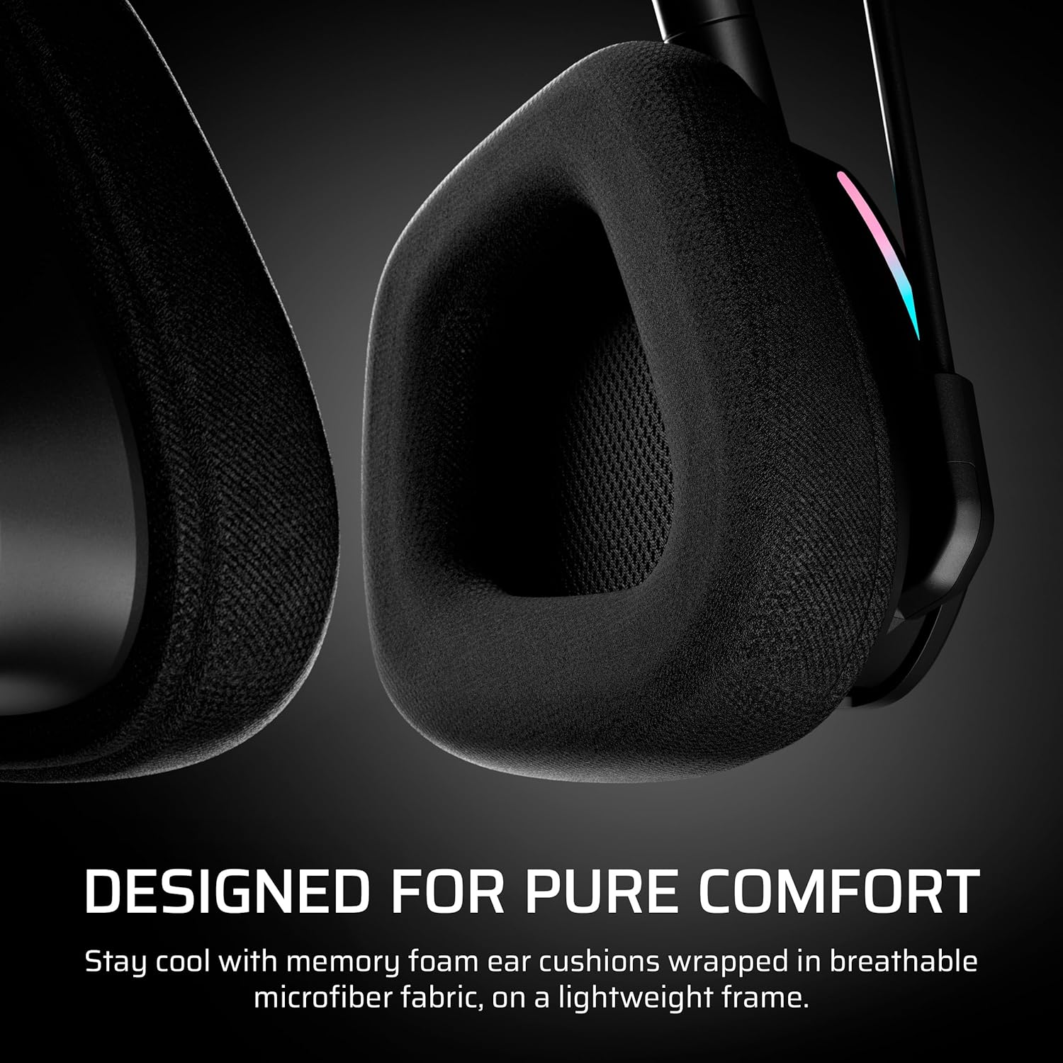 Corsair Void V2 Max Wireless Gaming Headset &ndash; Simultaneous Low-Latency, Dolby Atmos&reg; Spatial Audio, Dynamic Drivers, Sonarworks Soundid, Long-Lasting Battery, RGB &ndash; Black image number 5