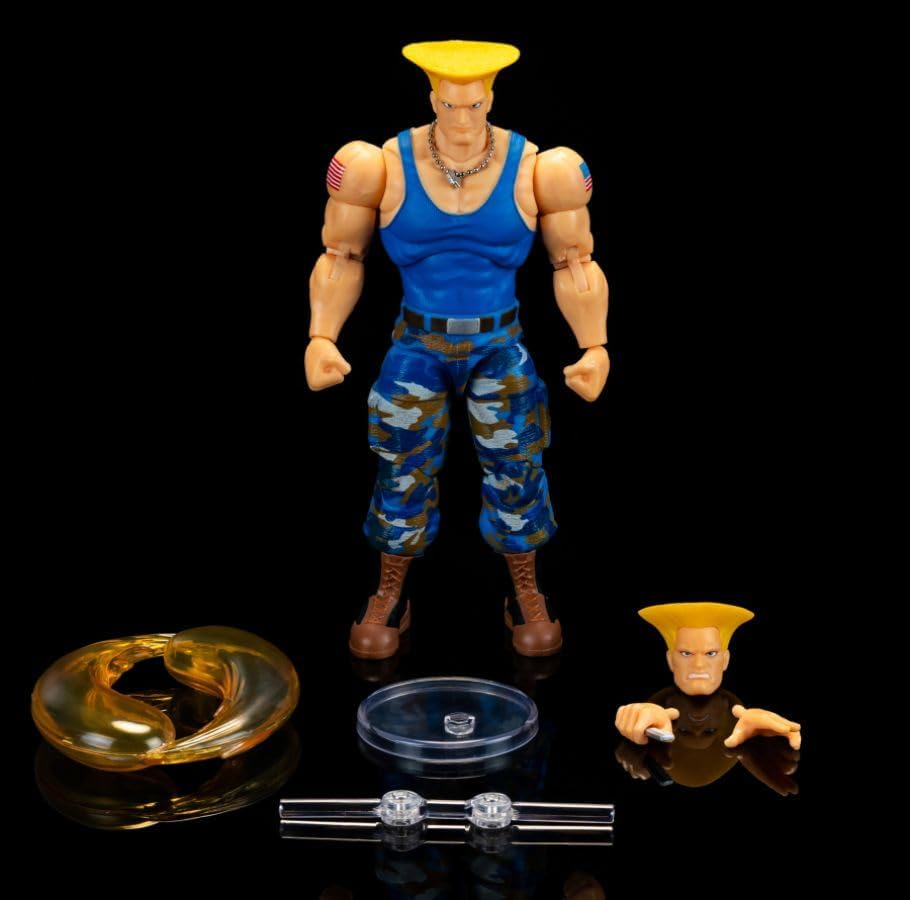 Jada Toys Street Fighter II - 6 Inch Guile (Player 2) Figure image number 5