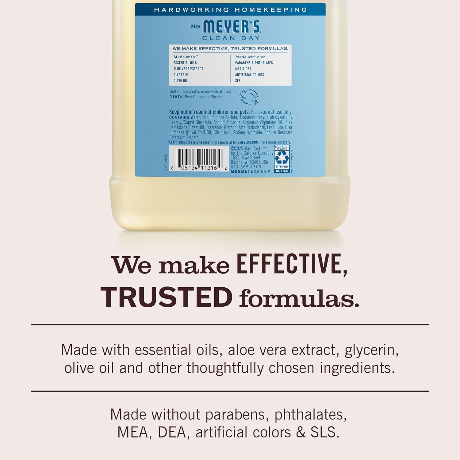 Mrs. Meyer&rsquo;S Clean Day Liquid Hand Soap Refill, Rainwater Scent, 33 Ounce Bottle image number 6