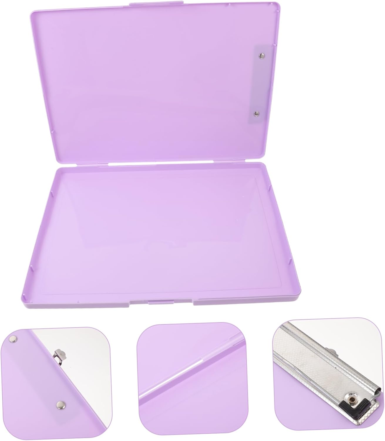 BUTIFULSIC Plastic File Storage Box Desk Accessories Photo Storage Boxes Card Holder image number 4