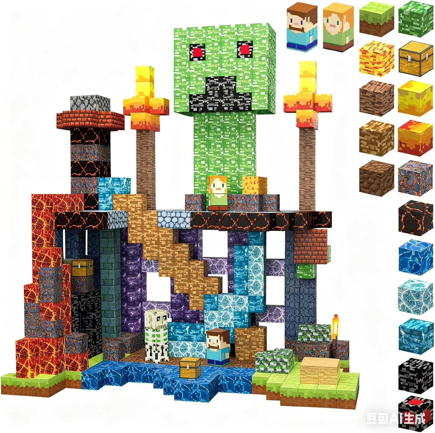 160 PCS Magnetic Blocks Building Toys - Build 3D Magnetic Building Blocks Set for Kids Ages 3+, Magnet Blocks STEM Sensory Educational Christmas Birthday Gifts Construction Toys image number 2