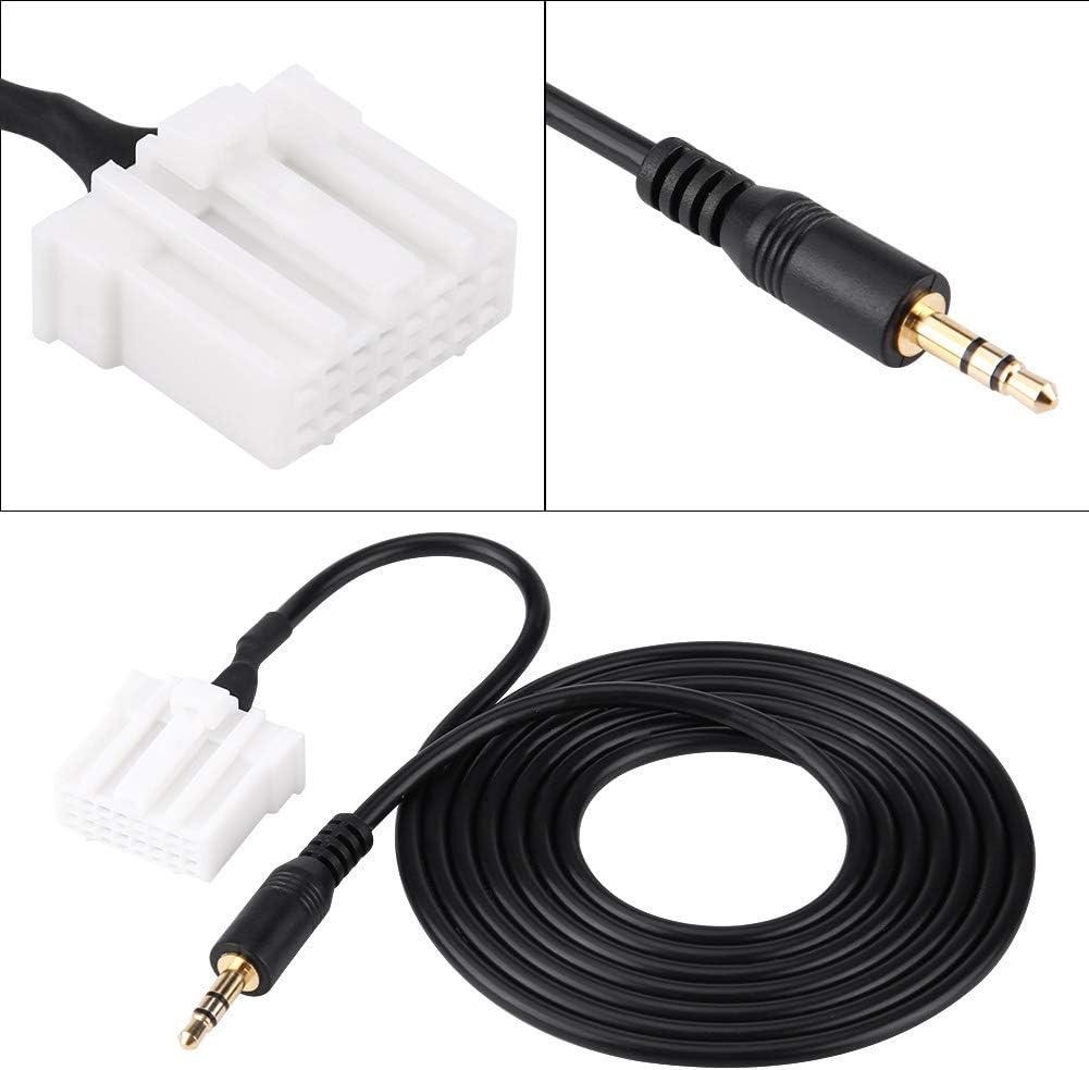 Car Audio Aux Cable Adapter, 3.5Mm Jack CD Interface for Mazda 2 3 5 6 M3 M6 MX5 RX8 2006-2013 image number 1