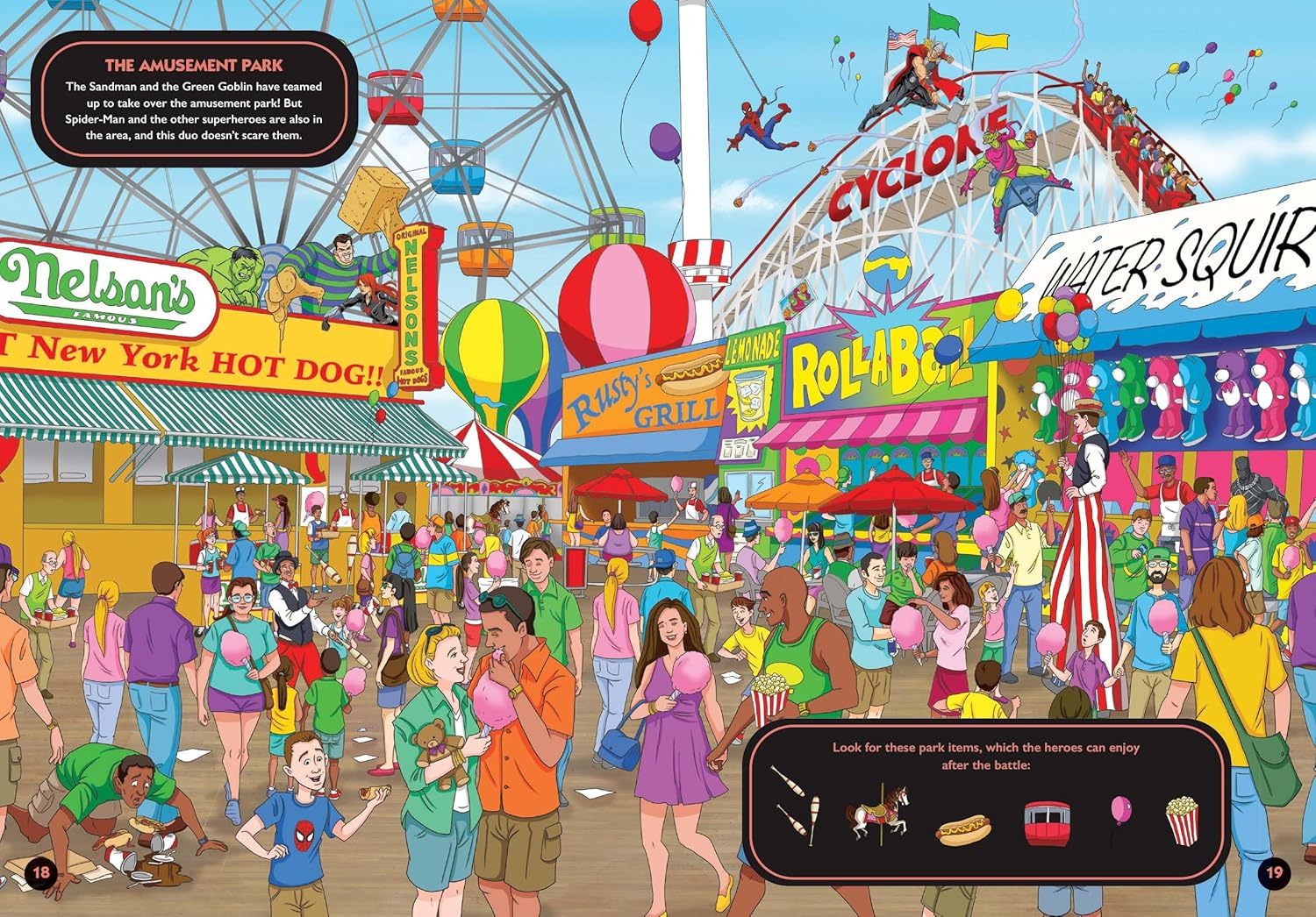 Where Are the Marvel Heroes?: a Search-And-Find Activity Book (Marvel) image number 2