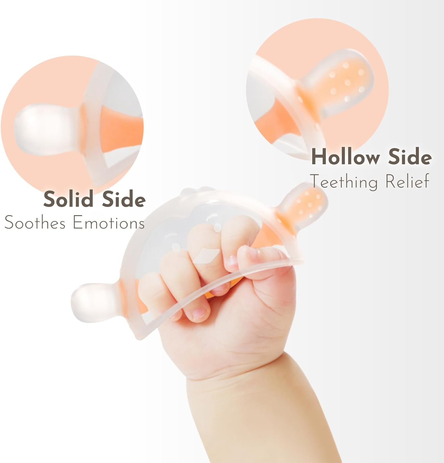 Baby Teething Toys for 0-12 Months, 2 Packs Food Grade Silicone Penguin Teethers - anti Dropping Wrist Hand, UV Dustproof, BPA Free - Newborn Infant Learning Developmental Toys image number 6