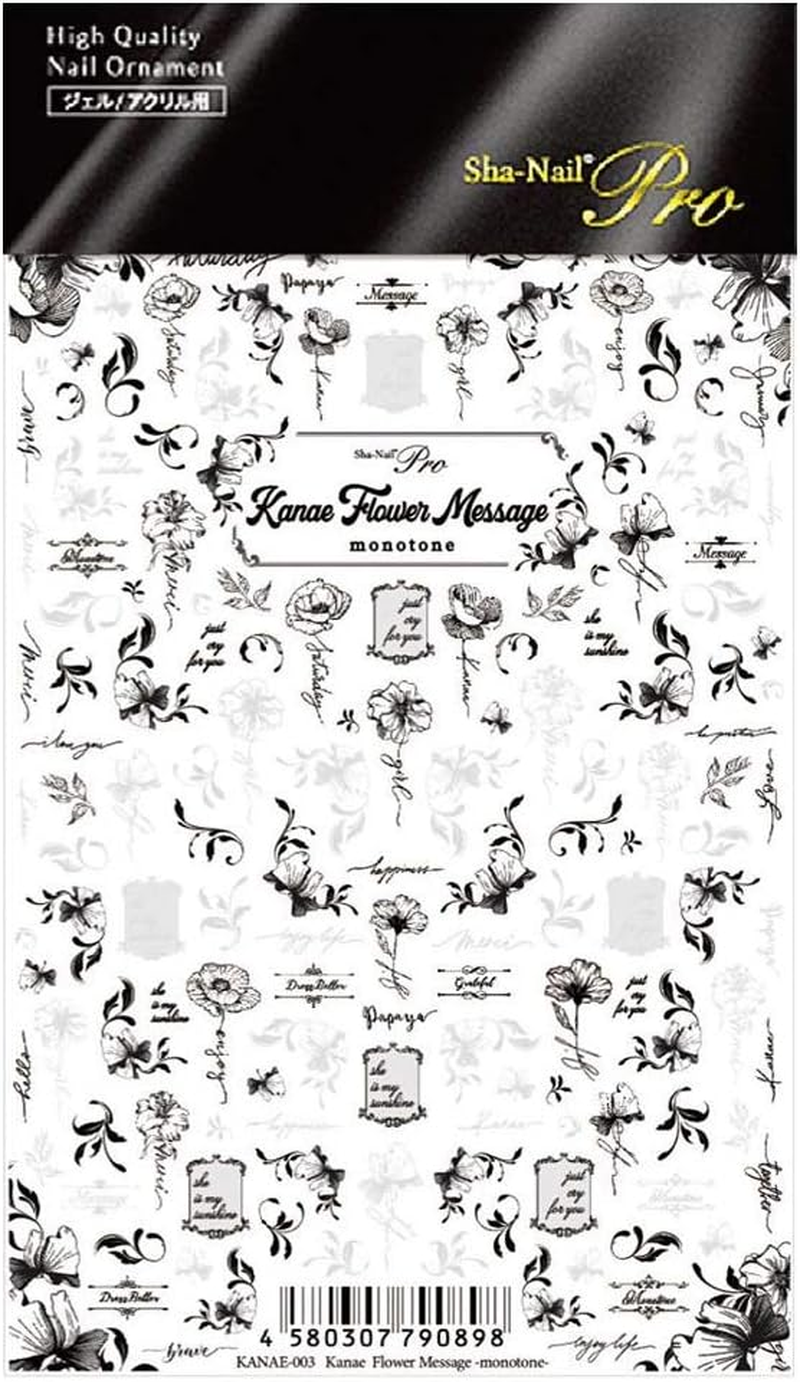 Parts Sha-Nail Sha-Nail Pro Canae Flower Message Monotone, 1 Piece