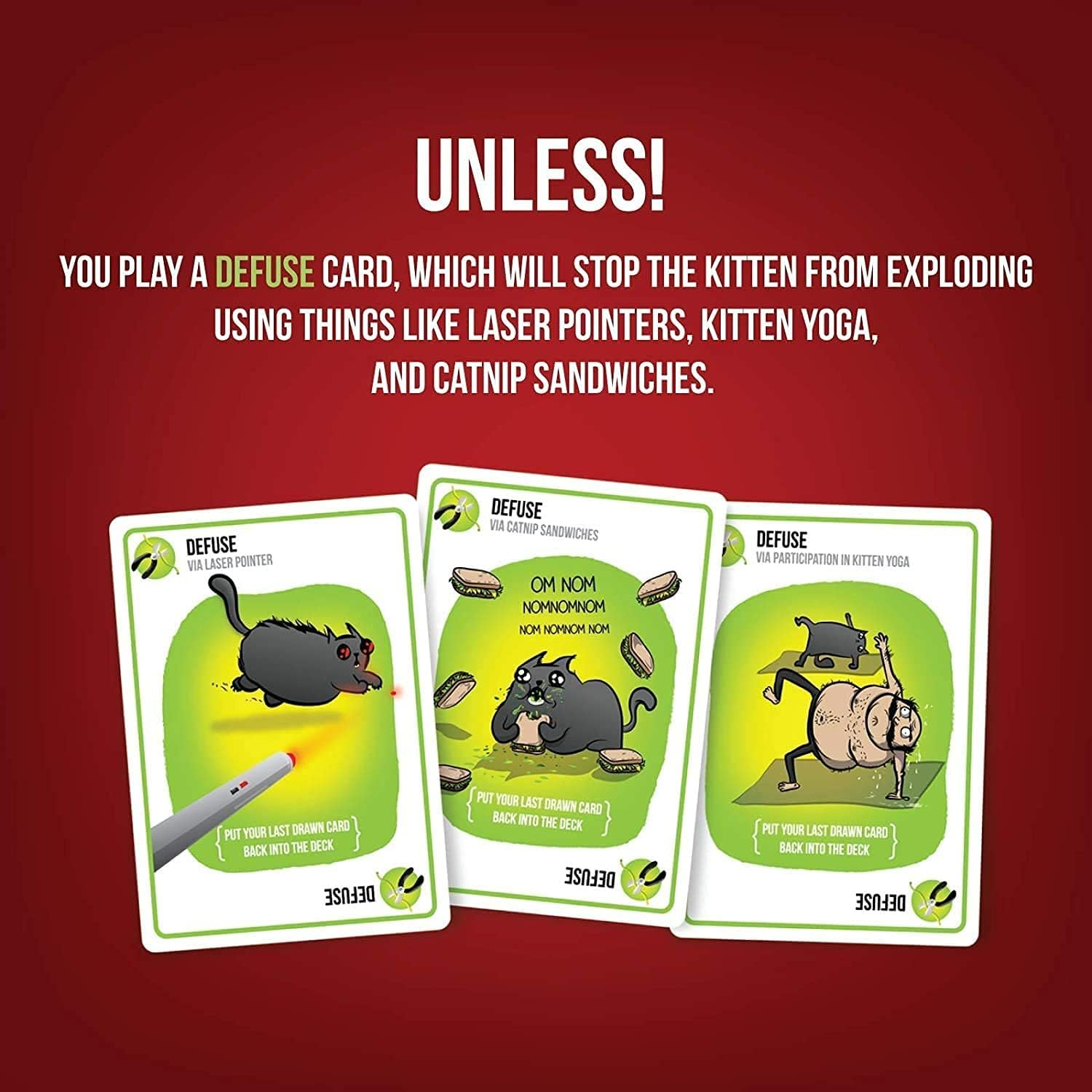 The Bundle Pack | Exploding Kittens Card Game | Original | +Free Card Sleeves | for 2-5 Players, 2 Min to Learn, 15 Min to Play | Original Super Value Pack image number 4