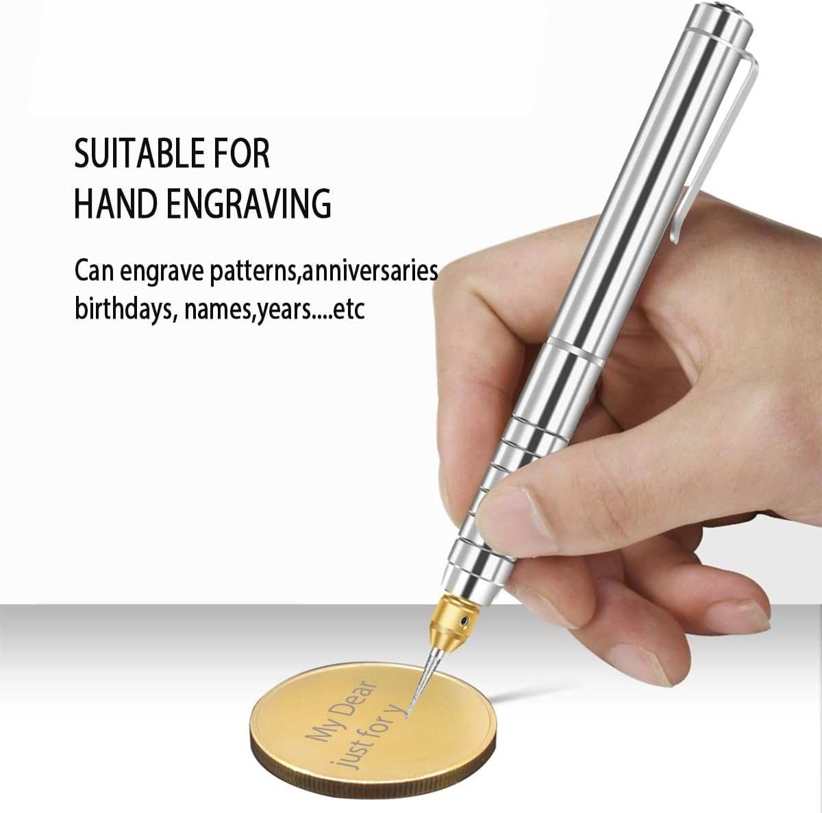 6PCS Blank Challenge Coins for Laser Engraving, 40Mm Blank Metal Coins with Acrylic Protection Box for Travel Birthday Commemorative Collection Supplies (Golden) image number 2