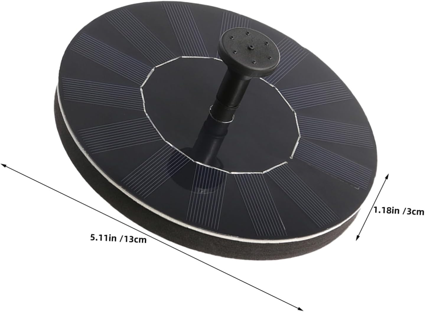 Milisten Solar Floating Fountain Pump Compact Solar-Powered Water Feature for Ponds Pools Birdbaths Outdoor Landscaping Decor with Smart Circulation and Design image number 6
