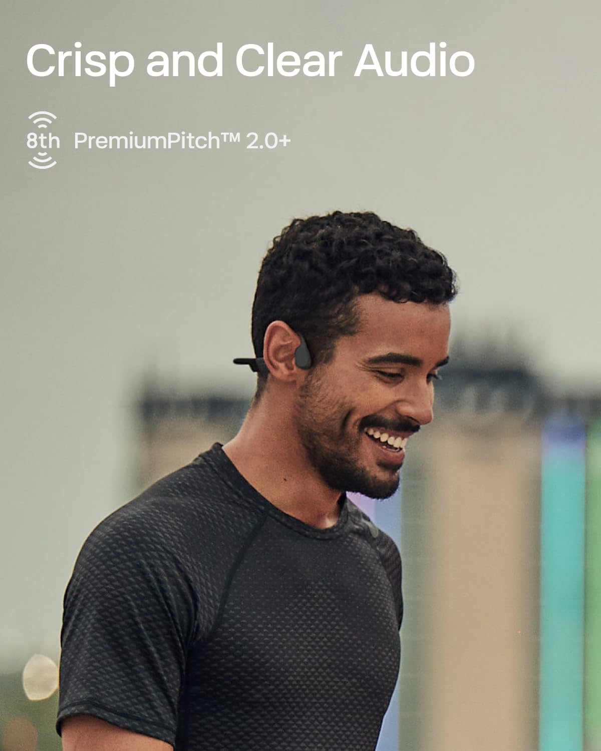 (Mini Size) Shokz Openrun Bone Conduction Sports Headphones, Bluetooth Wireless Earphones with Mic, 8H Playtime, Open-Ear Waterproof Headset for Running, Workout, Driving ((Cosmic Black) image number 1