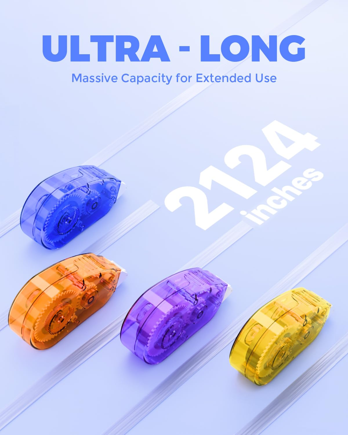 Double-Sided Tape Roller for Scrapbooking 6-Pack（0.31In X 30FT） Adhesive Tape Glue Runner, Scrapbook Supplies and Craft Supplies for Scrapbooking, Gift Wrapping and Photo Tape image number 3