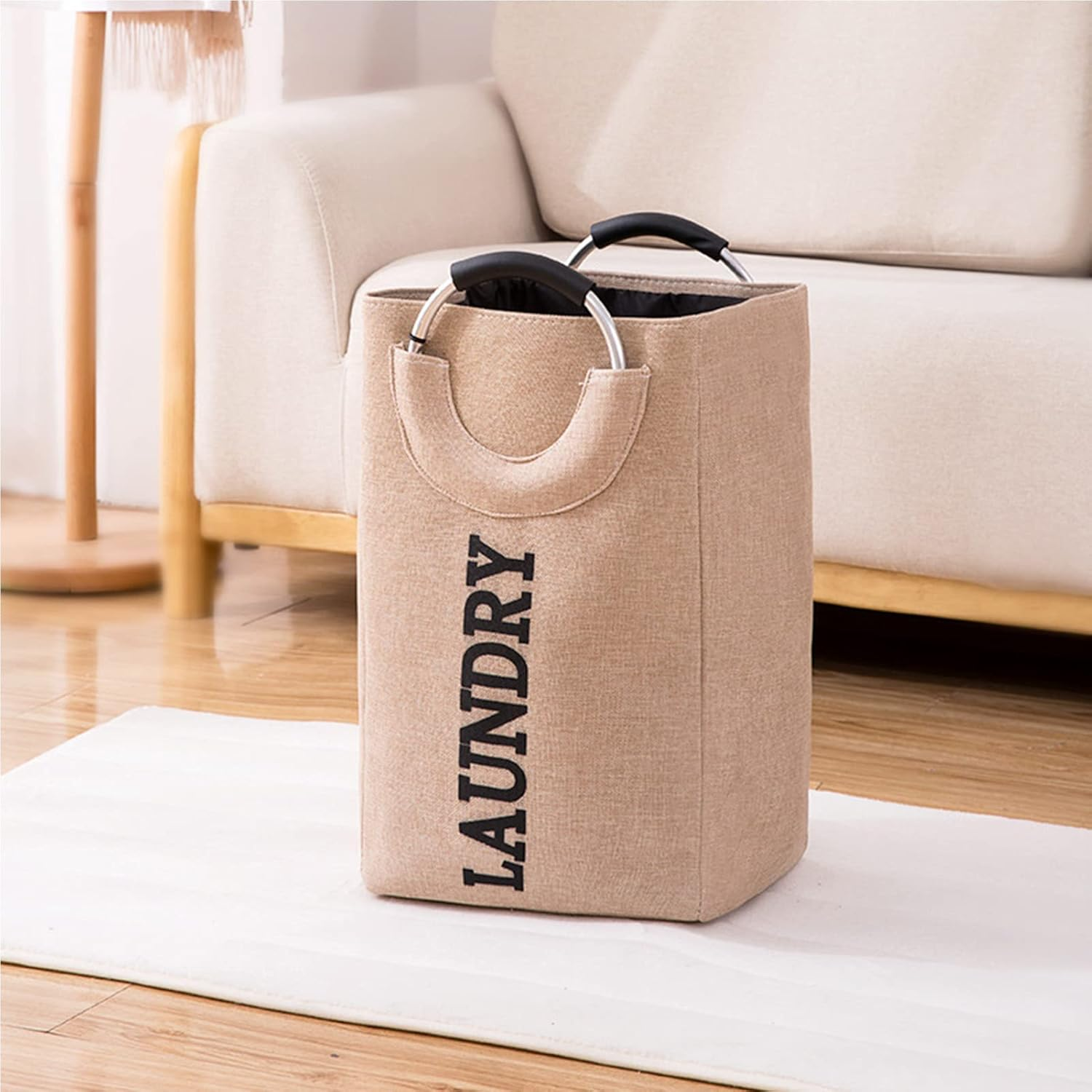 Laundry Basket,Laundry Hamper,Collapsible Laundry Baskets with Handles,Large Storage Basket for Toy and Clothes. image number 4