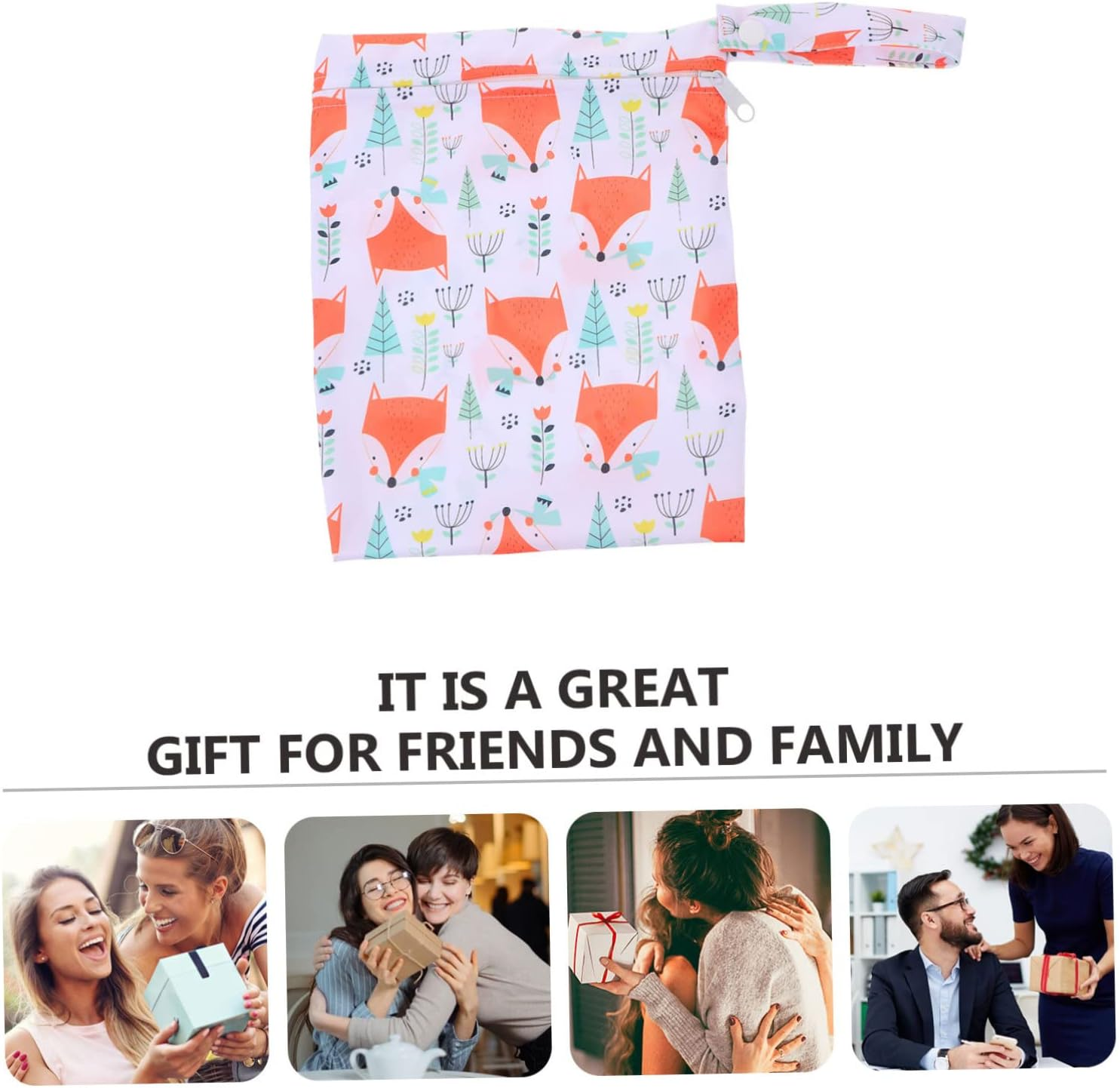 1Pc Portable Diaper Storage Bag Reusable Pocket Organizer for Boys and Girls Nappies Compact Travel Pouch for Wet Dry Diapers Lightweight Care image number 6