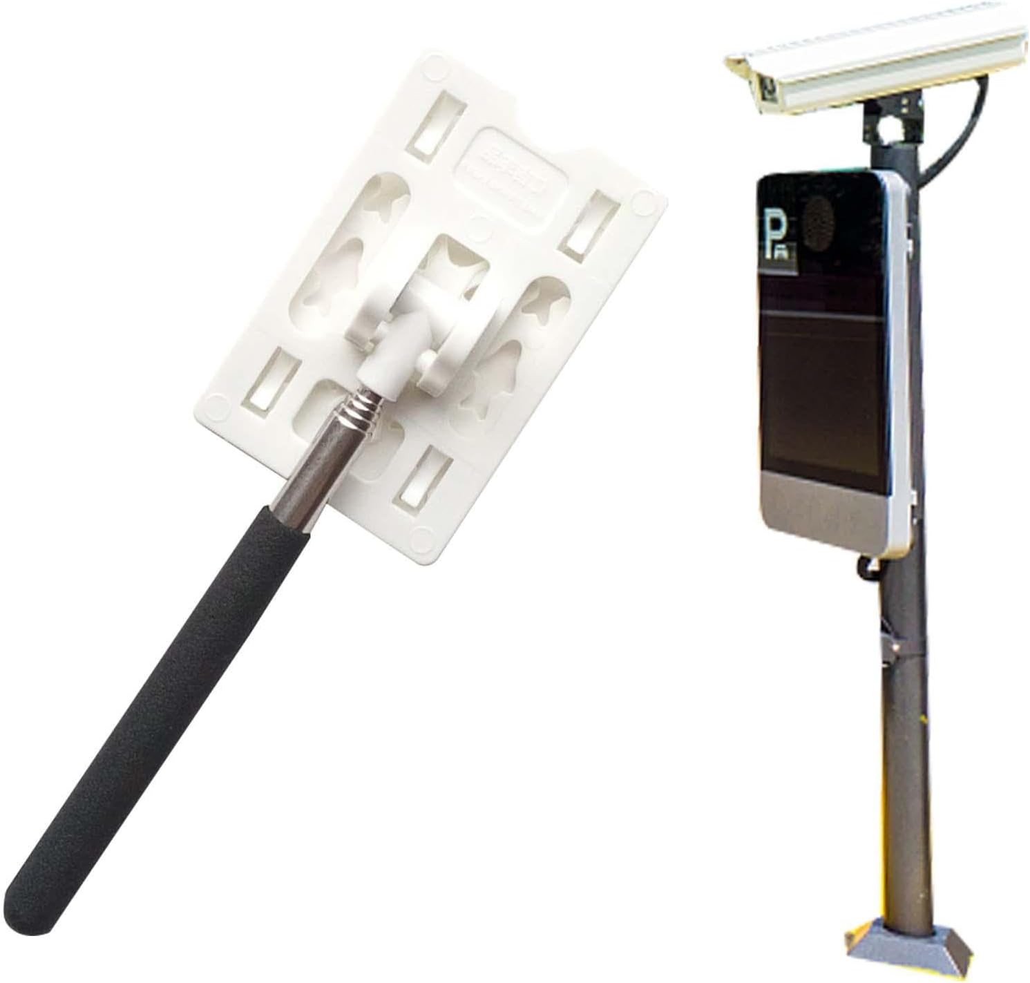 Telescopic Rod Card Holder, Parking Card Holder Toll Rod Extendable Reach Stick for Easy Access at Toll Booths and Garages, Multifunctional Sturdy Secure Stylish Easy to Use