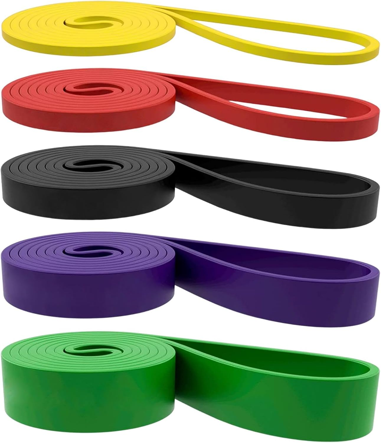 Resistance Bands, 5 Pack Resistance Bands for Working Out, Essential Power Bands, Resistance Loop Set,Fitness Bands for Workout, Yoga, Improve Mobility and Strength