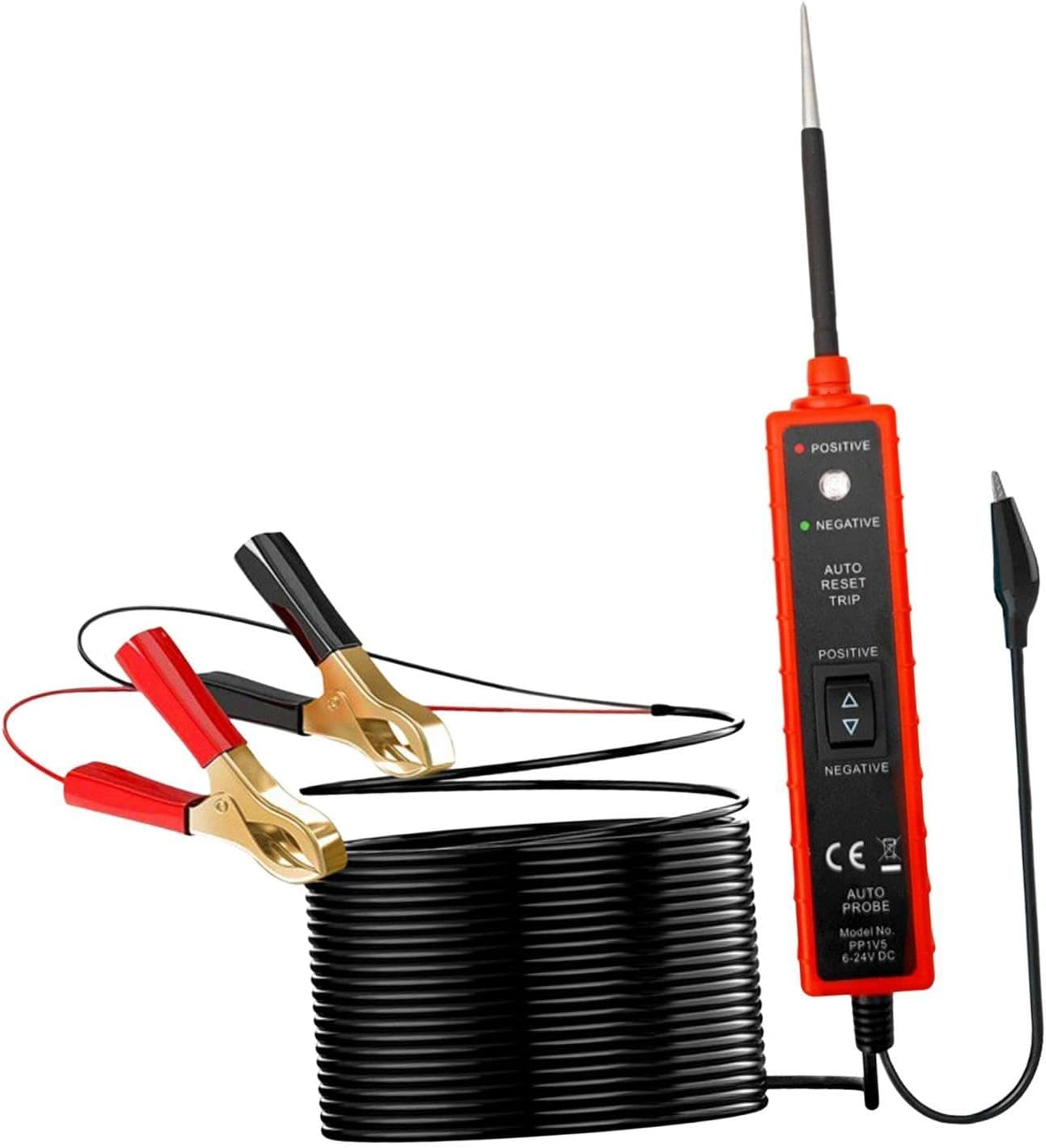 Magideal Power Circuit Probe Tester, 6V-24V DC Test Light Automotive Short Circuit Tester for Low Voltage Systems image number 2