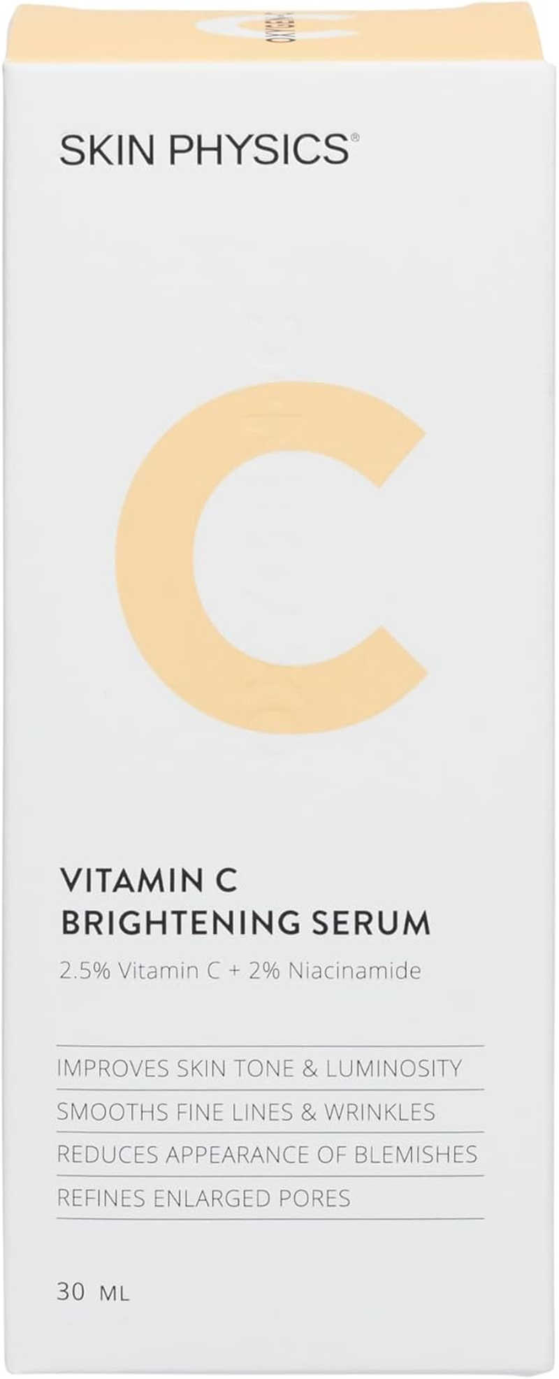 Skin Physics Vitamin C Face Serum with Niacinamide(Vitamin B3),Dual-Vitamin C Complex,Brightening Serum for Dullness,Wrinkles & Uneven Skin Tone,Blemishes,Enlarged Pores,Signs of Ageing-30Ml image number 6