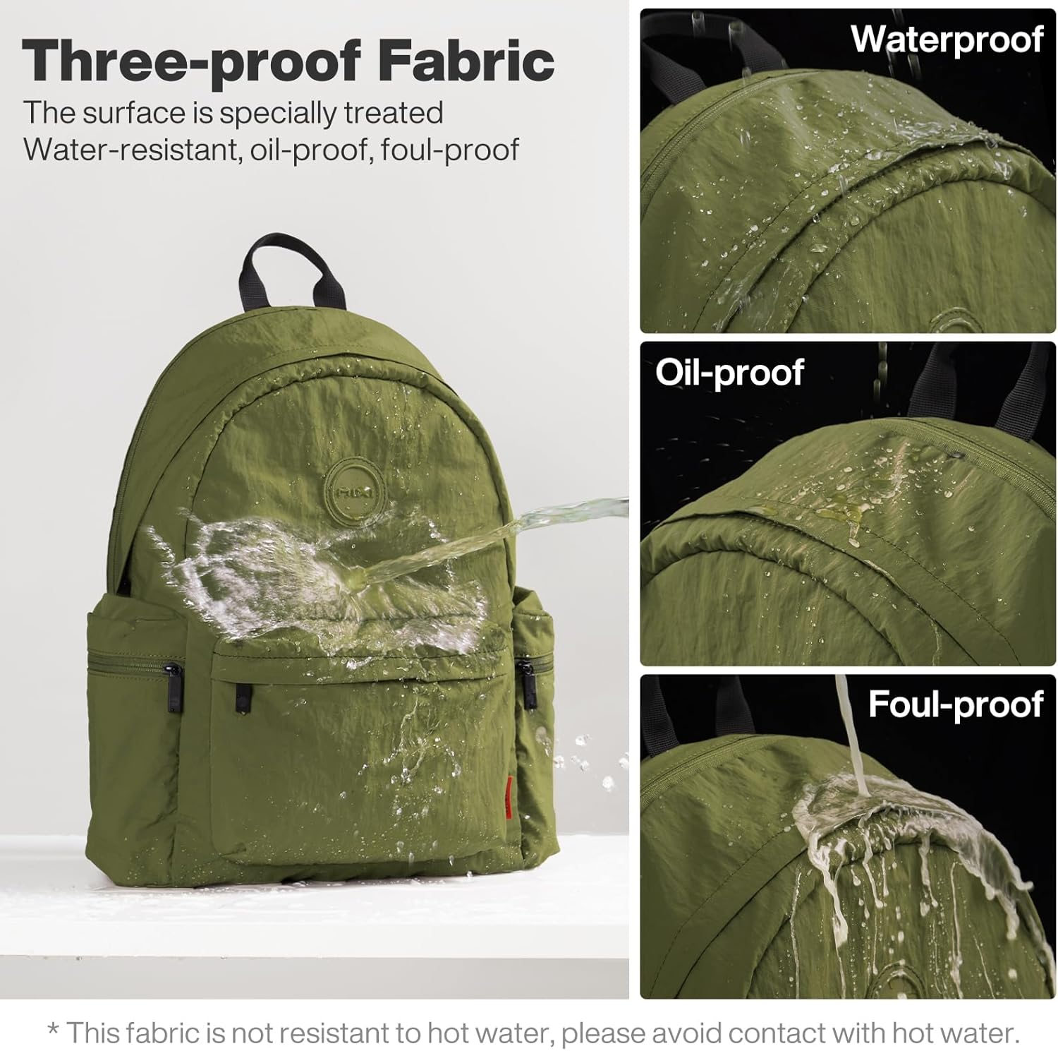 Mixi Travel Backpack Lightweight Carry on Laptop Backpack Casual Daypack for Weekender College Work Hiking Outdoor image number 3