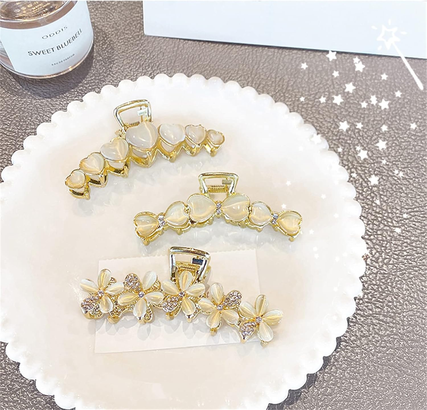 Opal Woman Hair Clips, Hair Accessories, Decorative Hair Clips Girls Women,Heart image number 6