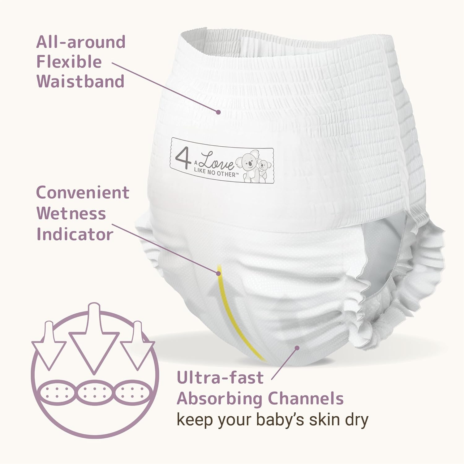 Bambo Nature Premium Training Pants (Sizes 4 to 6 Available), White image number 3