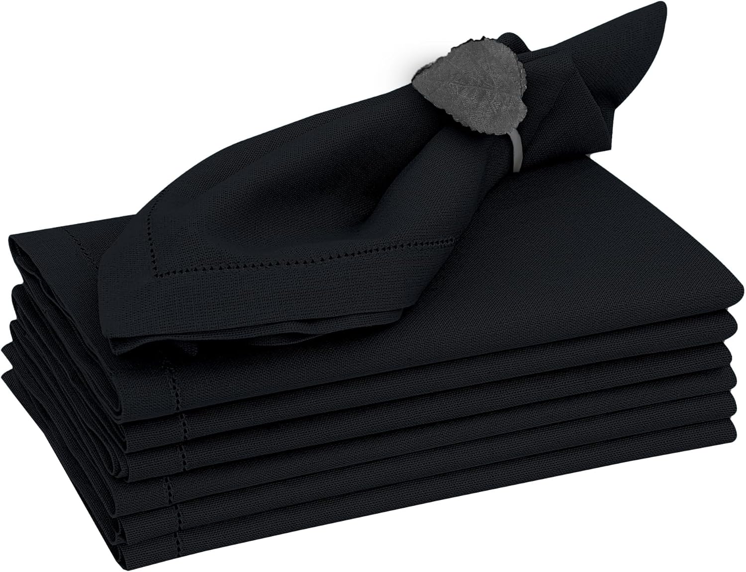 Ruvanti Cloth Napkins Set of 12, 18X18 Inches Napkins Cloth Washable, Soft, Durable, Absorbent, Cotton Blend. Table Dinner Napkins Cloth for Hotel, Lunch, Restaurant, Wedding Events, Parties - Purple