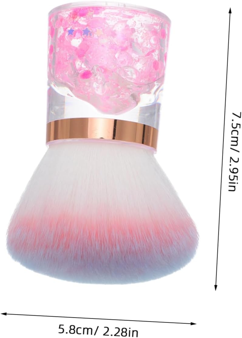 EPIGEIST Flower Shape Nail Dust Brush for Nail Art Soft Portable Powder Remover Duster Optimized Grip Cleaning Tool and Makeup Easy Maintenance Professional Manicure Accessory image number 1