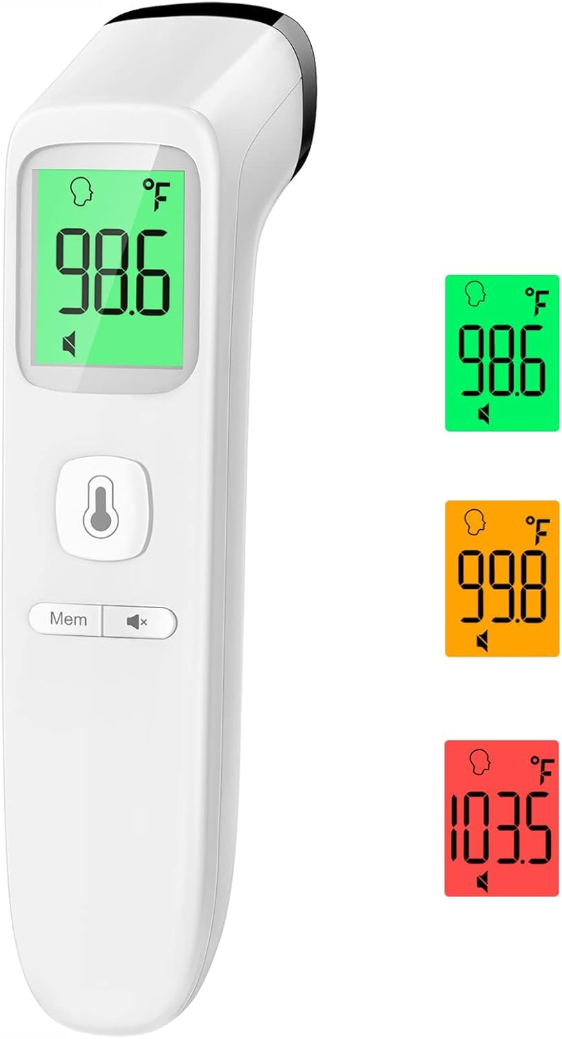 Baby Thermometer for Adults and Kids, Accurate Digital Baby Thermometer, Fever Alarm & Silent Mode, 2 in 1 Forehead & Object Mode image number 3