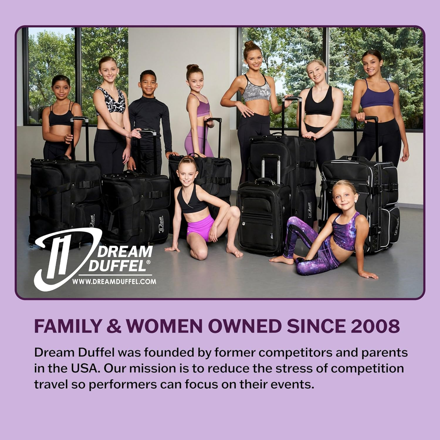 Dream Duffel Inspiration Practice Bag, Stylish Gym Tote with 2 Large Side Pockets, Perfect for Shoes & Accessories, 21.25" X 12.6" X 2.36", White, 21.25" X 12.6" X 2.36"