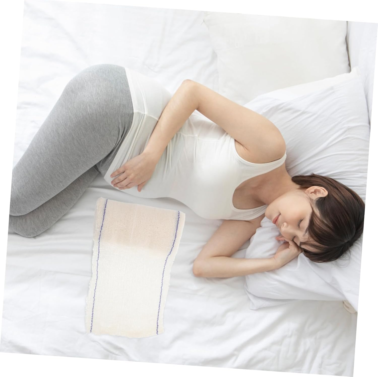 WOONEKY Postpartum Abdominal Chest Support Wrap Adjustable Breathable Maternity Belt for and Abdominal Firming Comfortable Wear for Mothers image number 5