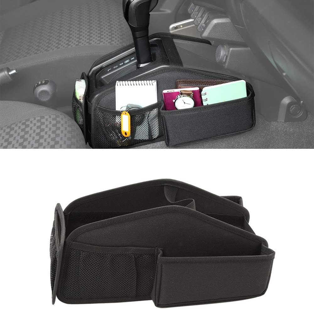 Car Gear Shift Storage Bag Organizer Tray for Suzuki Jimny 2019 2020 2021 2022 2023 JB64 JB74 Car Interior Accessories Black Oxford Cloth image number 1
