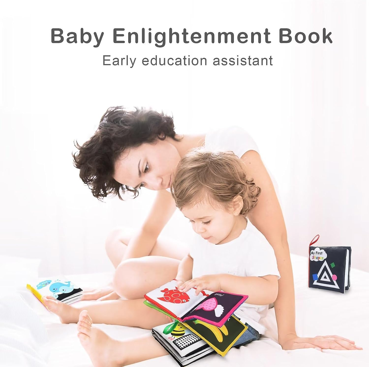 Hapavis My First Soft Book Baby Cloth Books Early Education Toys Activity Crinkle Cloth Book for Toddler Infants and Kids image number 6