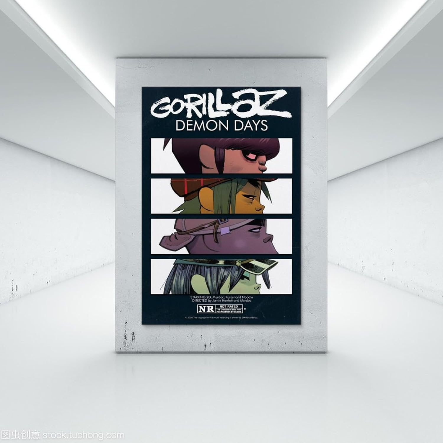 Gorillaz Poster Virtual Band Music Collage Cover Poster Canvas Painting Wall Art Picture Home Decor Print for Bedroom Living Room Dorm Study Bar Office 12X18Inch(30X45Cm) image number 6