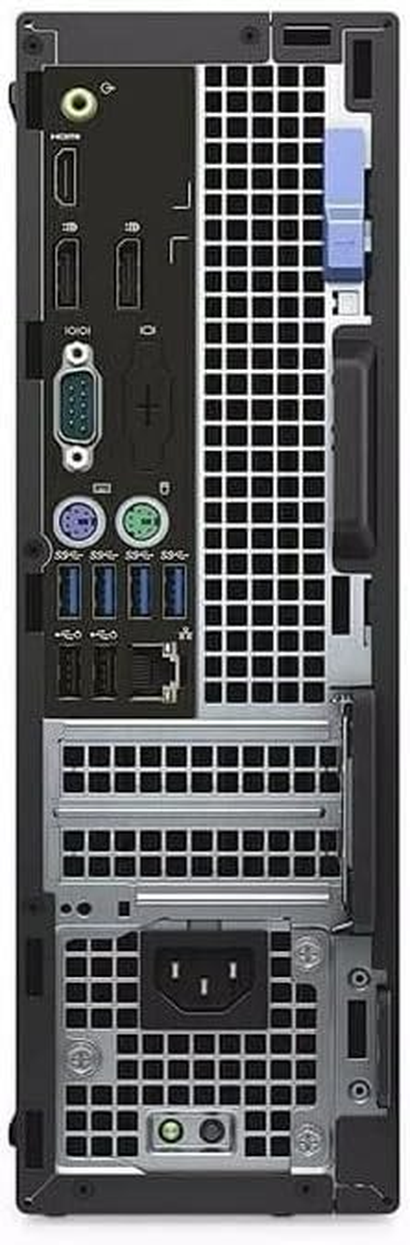(Renewed) Dell Optiplex 7050 SFF Desktop PC Core I5 7500 3.40Ghz 32GB RAM 1TB SSD Windows 11 Pro with USB Wifi and Bluetooth Dongle - Front USB-C