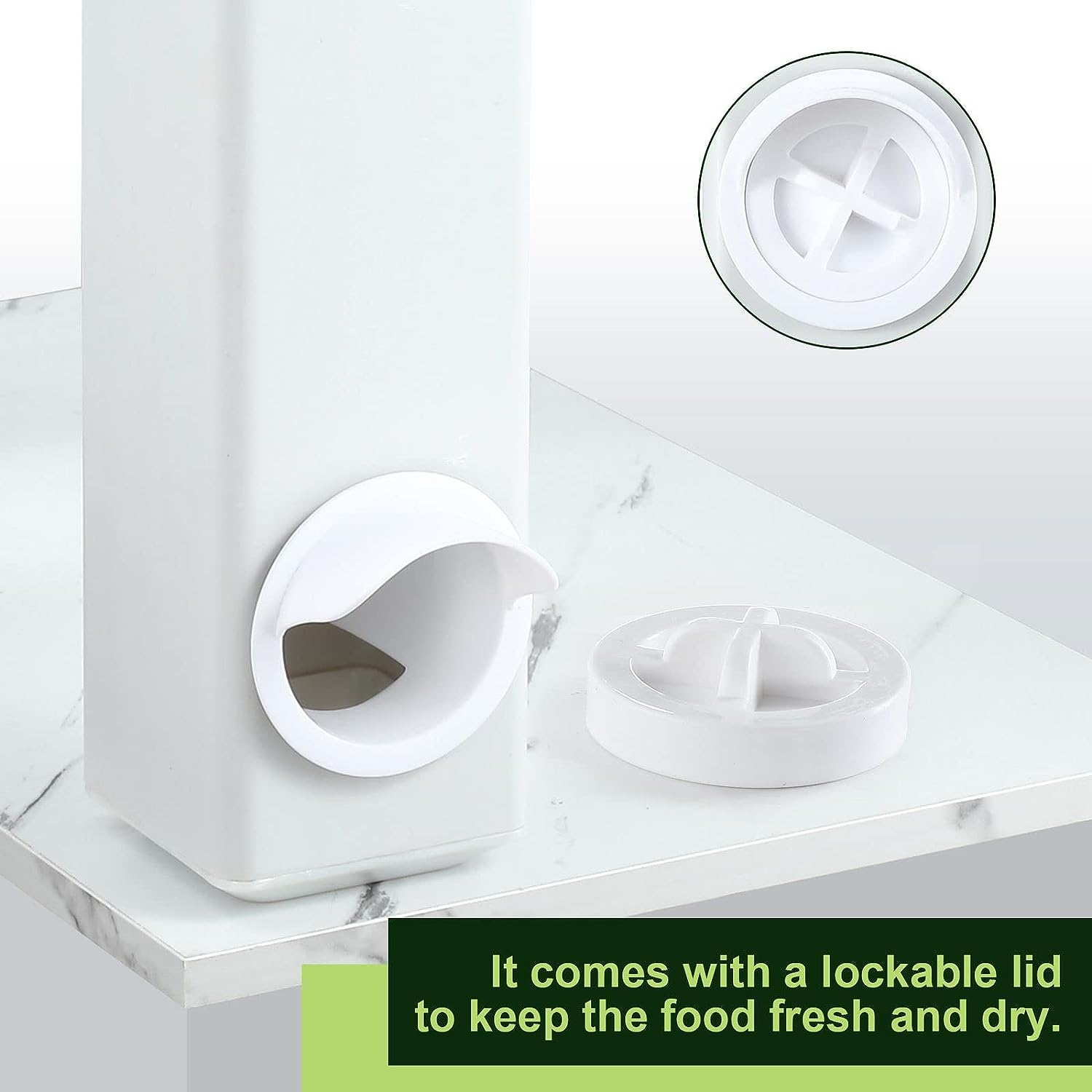 Pet Scene Chicken Feeder Water Set 4L,Automatic Gravity Feeder Water Dispenser for Poultry Food Drinker Chook Chick Duck Drinking Cup Plastic image number 4