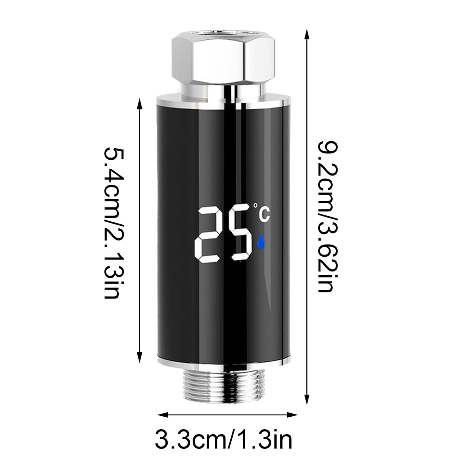 Shower Thermometers,Wireless Shower Temperature Monitor - Waterproof Portable Precise Indicator for Kids Baby Bath Bathroom Camping Outdoor Indoor image number 6