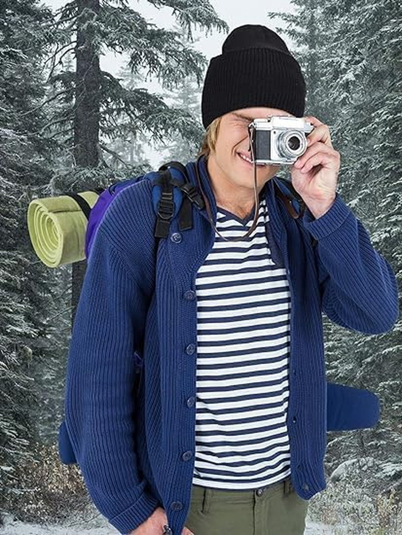 BUYUP Winter Knitted Mask, Full Face Cover Ski Scarf Mask Warm Balaclava for Adult Skiing