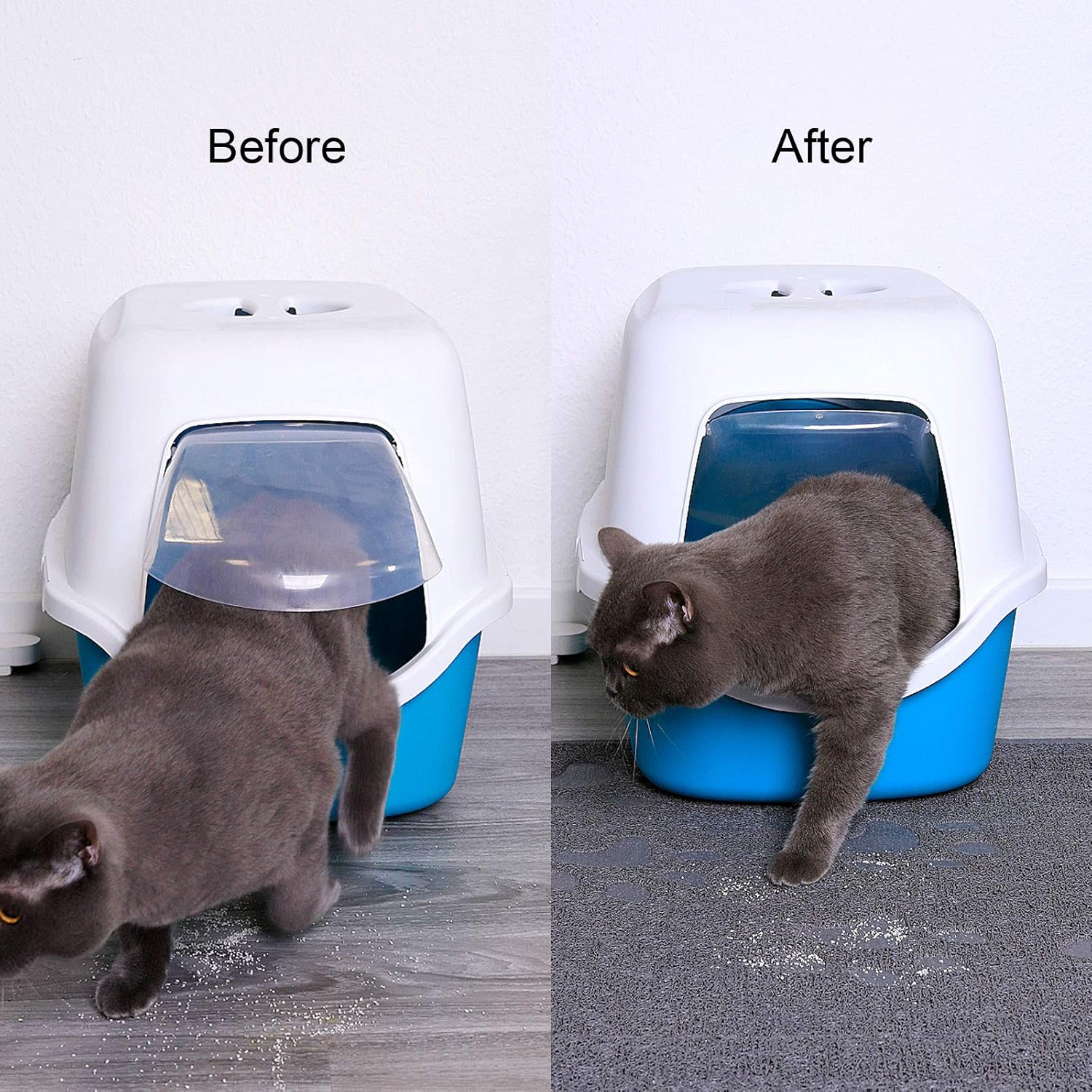 Dibea CM00340 Cat Litter Tray Mat PVC 33 X 45 Cm Cat Litter Mat Catches Litter Easy to Clean Cat Litter Mat Cat Litter Tray image number 6