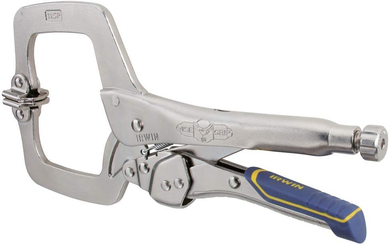 IRWIN VISE-GRIP Welding Pliers, Fast Release, C-Clamp with Swivel Pads, 11-Inch (IRHT82586) image number 6